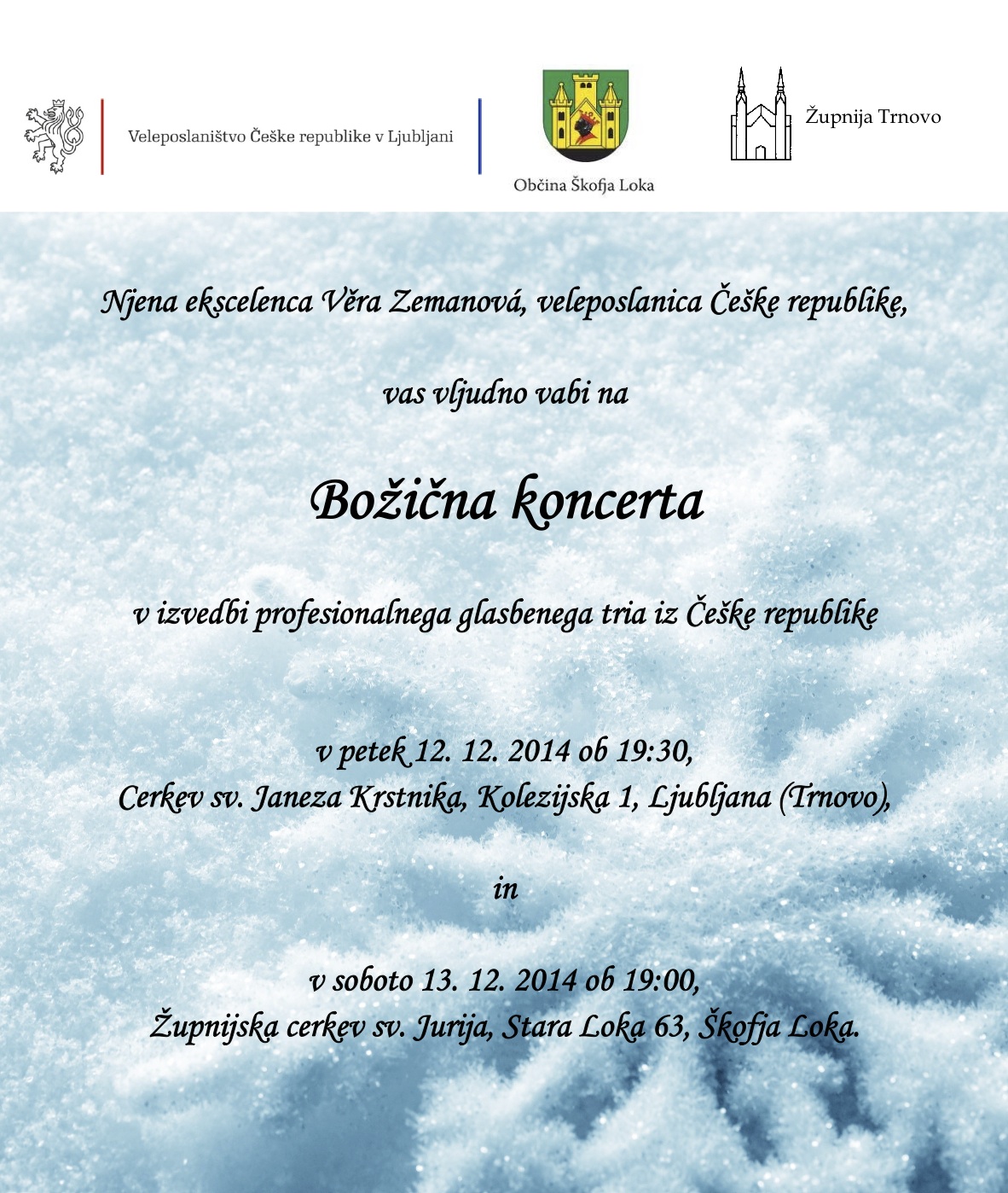 Vabilo Boini koncert