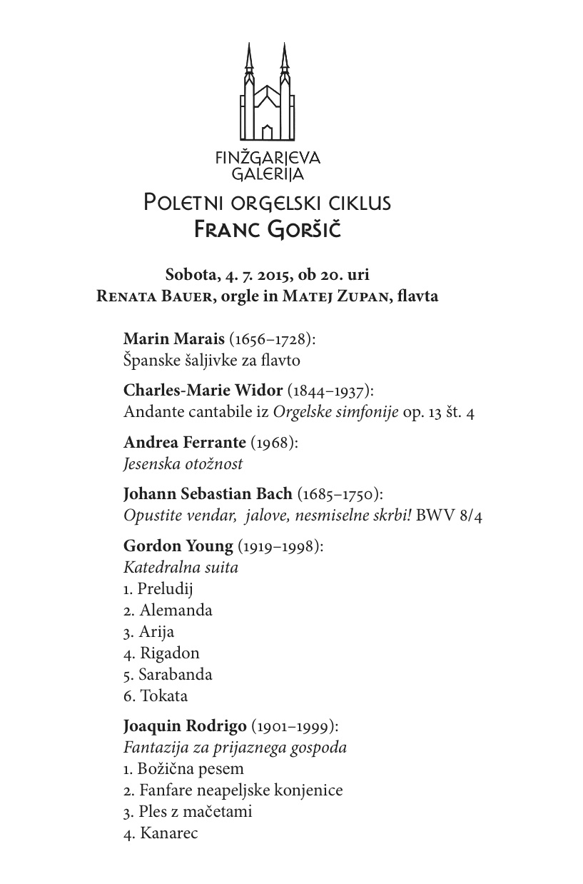 Poletni orgelski cikel Franc Gorišič v Trnovski cerkvi