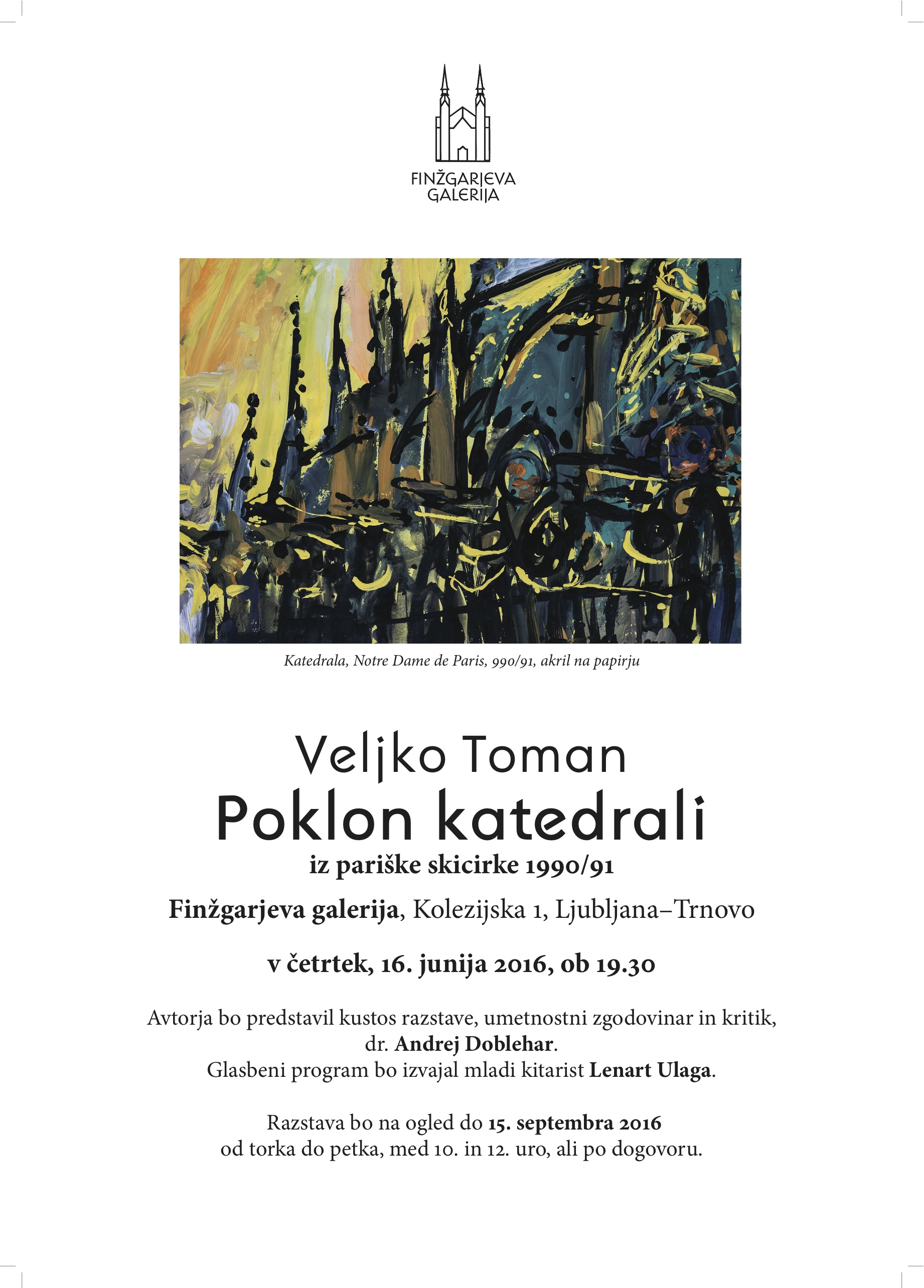 Finzgarjeva galerija - Veljko Toman: Poklon katedrali
