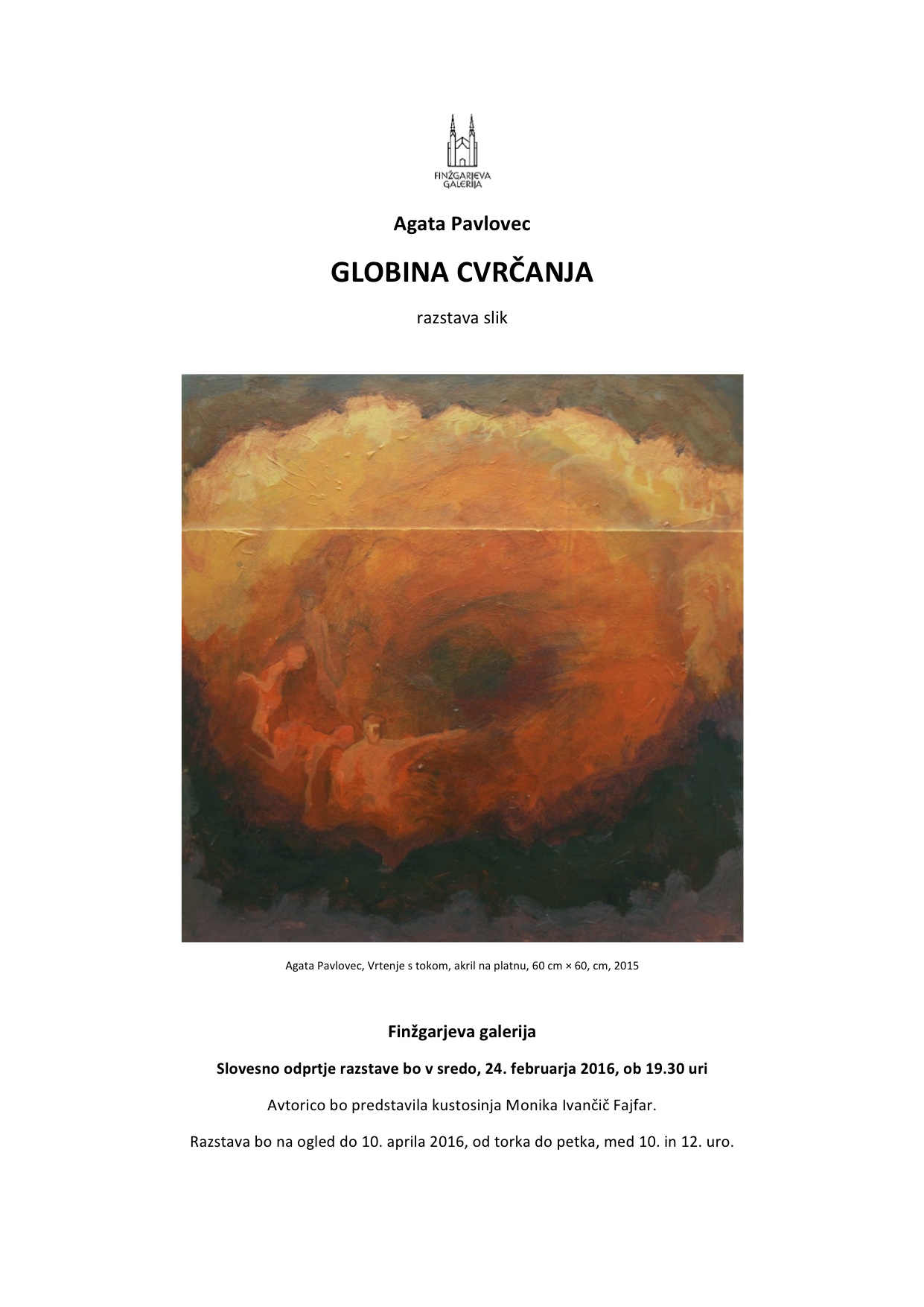 Agata Pavlovec - Globina cvrčanja