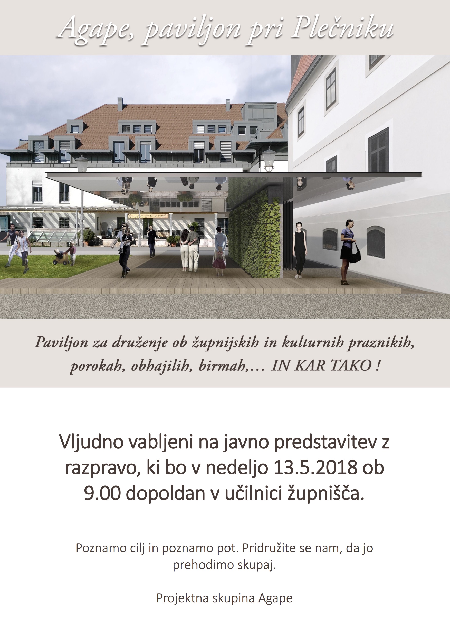 Agape paviljon pri Plečniku plakat